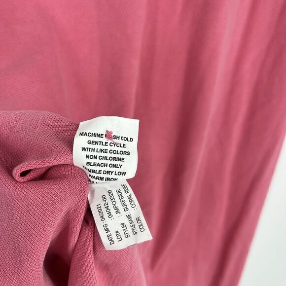 Johnnie O Polo Shirt Size Small Mens Pink Surfside Original Pique Golf Beach - Picture 7 of 7